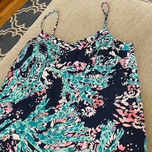 Spaghetti strap tank top, beautiful print